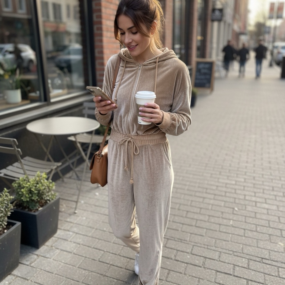 Women's Tan Jumpsuit